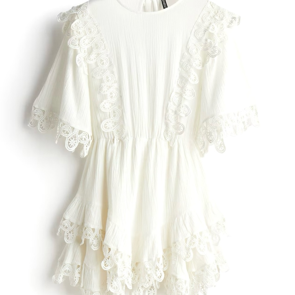 H&M Crinkled Lace Dress